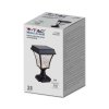 Słupek ogrodowy solarny V-TAC 2W LED IP44 25cm VT-983 3000K-4500K-6000K 110lm 3 lata gwarancji